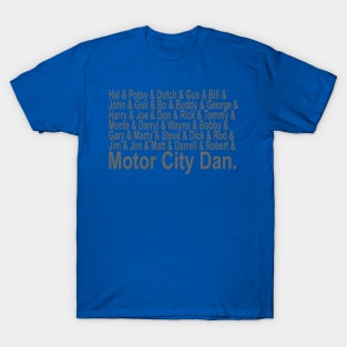 Lions coaches of Detroit's history to Motor City Dan Campbell T-Shirt